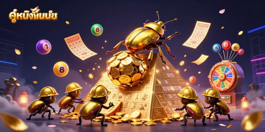 Experience the excitement of ดูหนังออนไลน์ with vibrant gambling-themed characters and engaging casino elements.