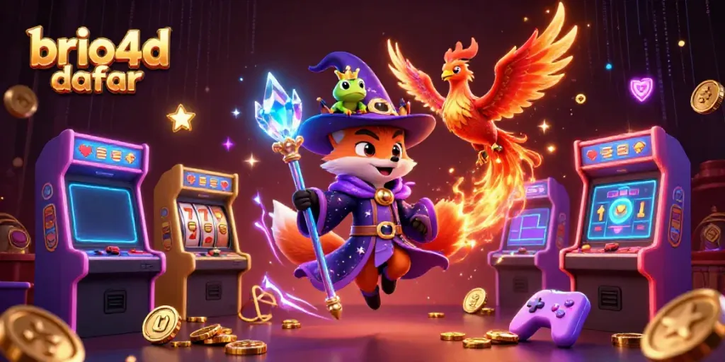 Join the adventure with the brio4d daftar gaming universe featuring magical creatures and rich casino elements.