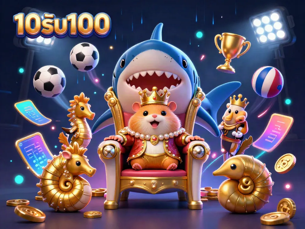 โปรโมชั่น 10รับ100 พร้อมกับราชาแฮมสเตอร์ทองและการ์ดถ่ายทอดสดกีฬาในฉากคาสิโนออนไลน์