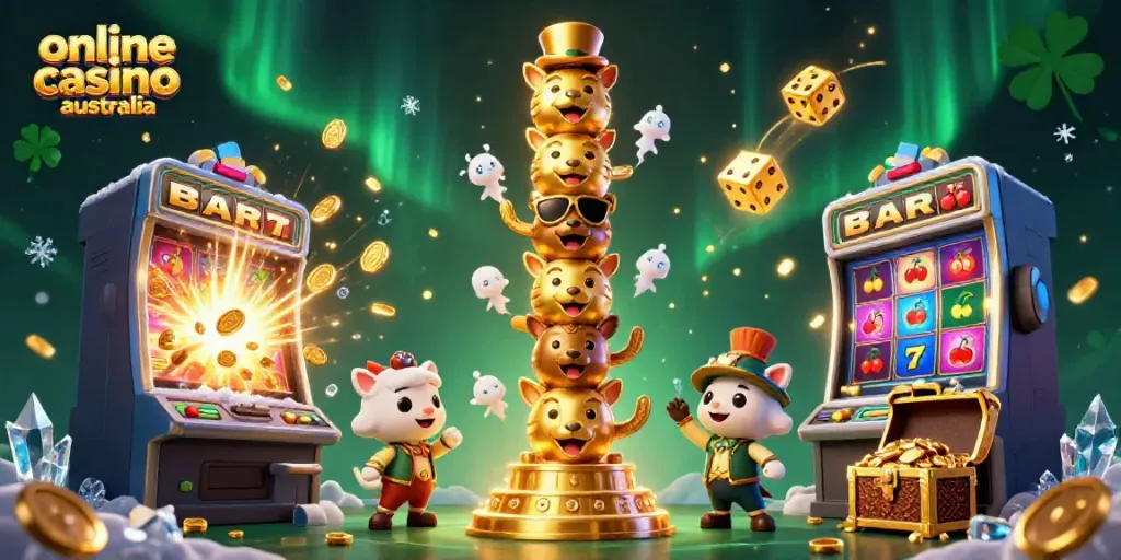 Experience thrilling wins at an online casino Australia with vibrant slot machines and lively animations.